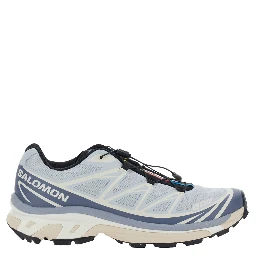 XT-6 Light Blue Sneaker with Logo Applied on the Tongue and Chunky Sole in Fabric Unisex