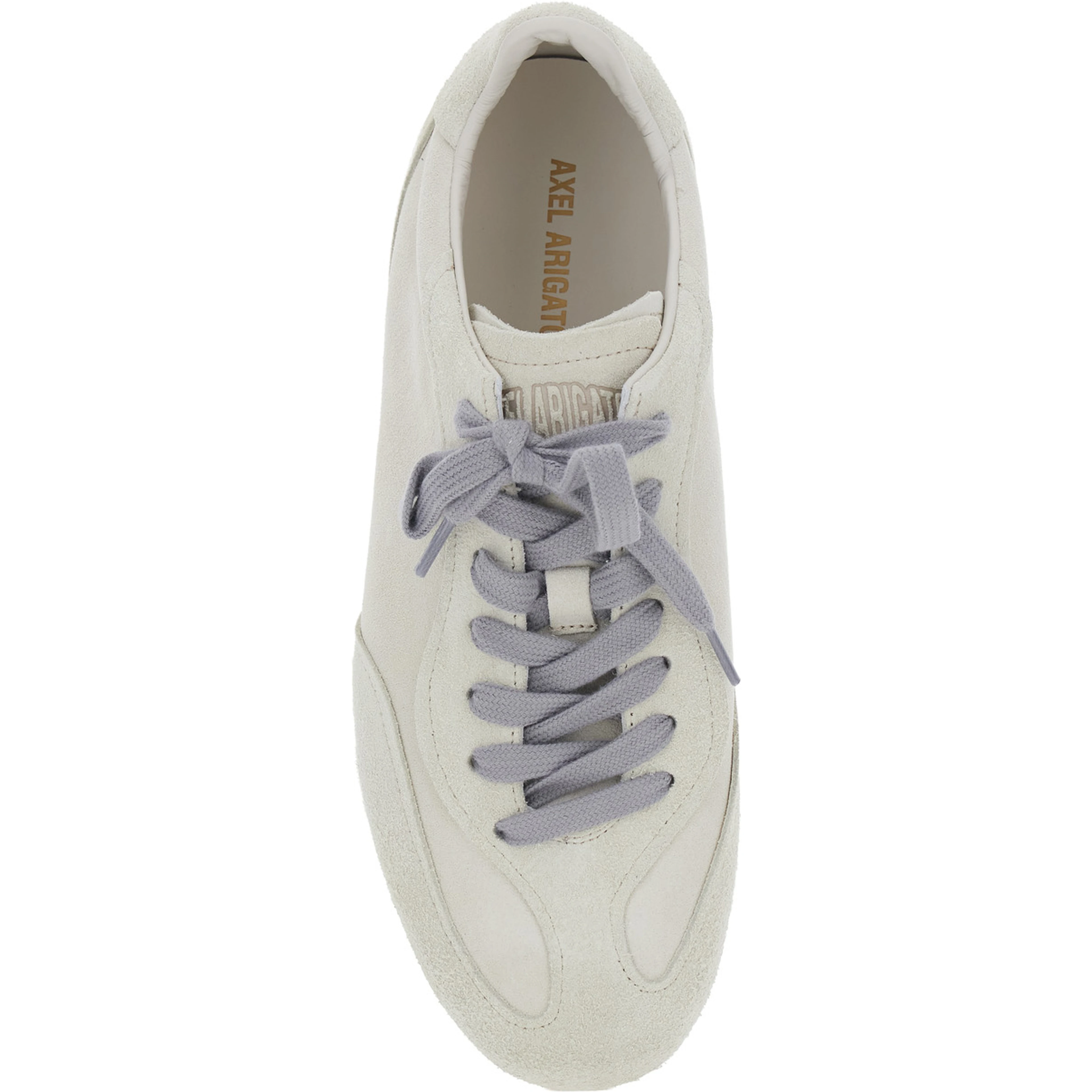 Daze White Low Top Sneakers with Contrasting Laces and Logo Patch on the Tongue in Leather for Men