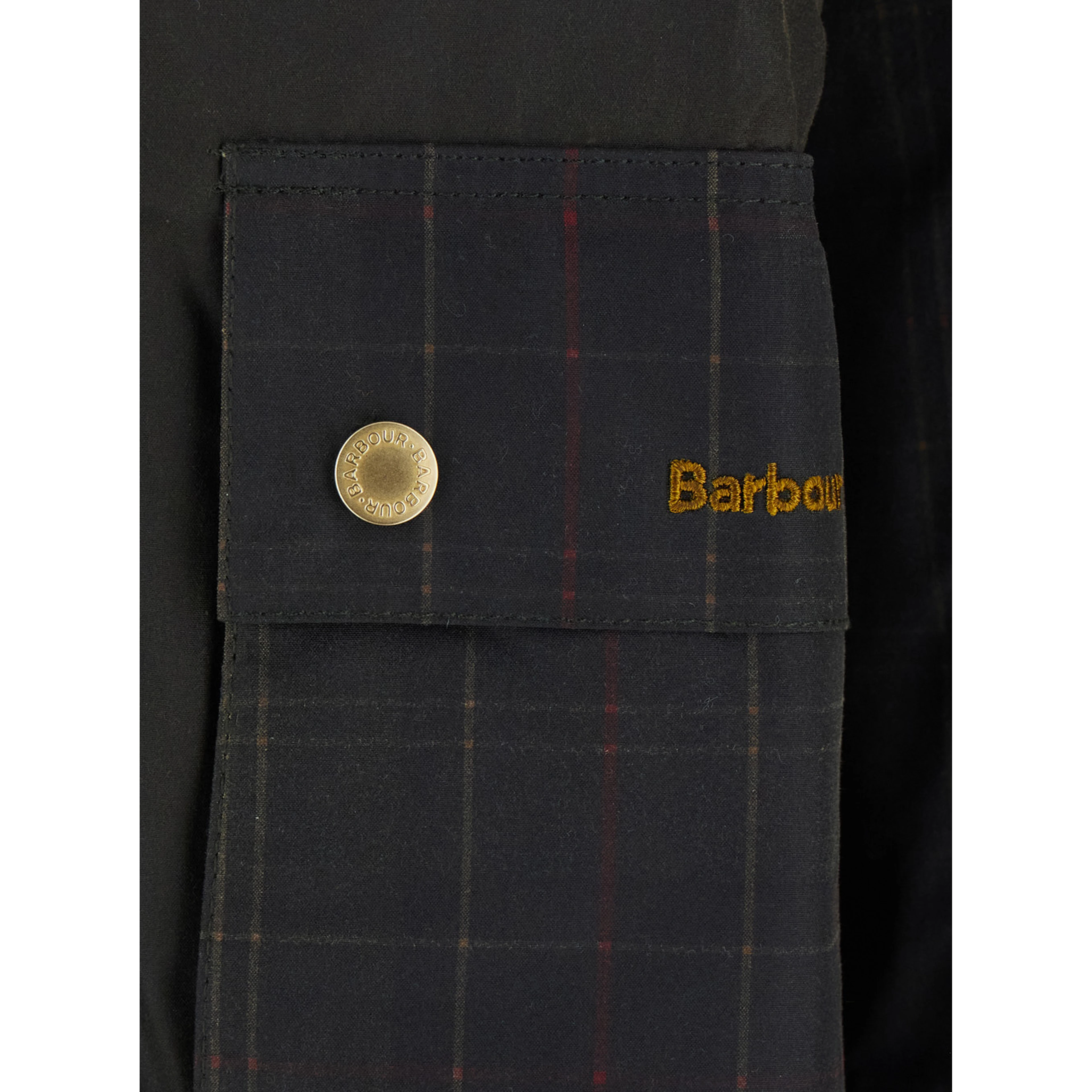 Cottingham Green Jacket with collar and logo lettering on the front in cotton for women