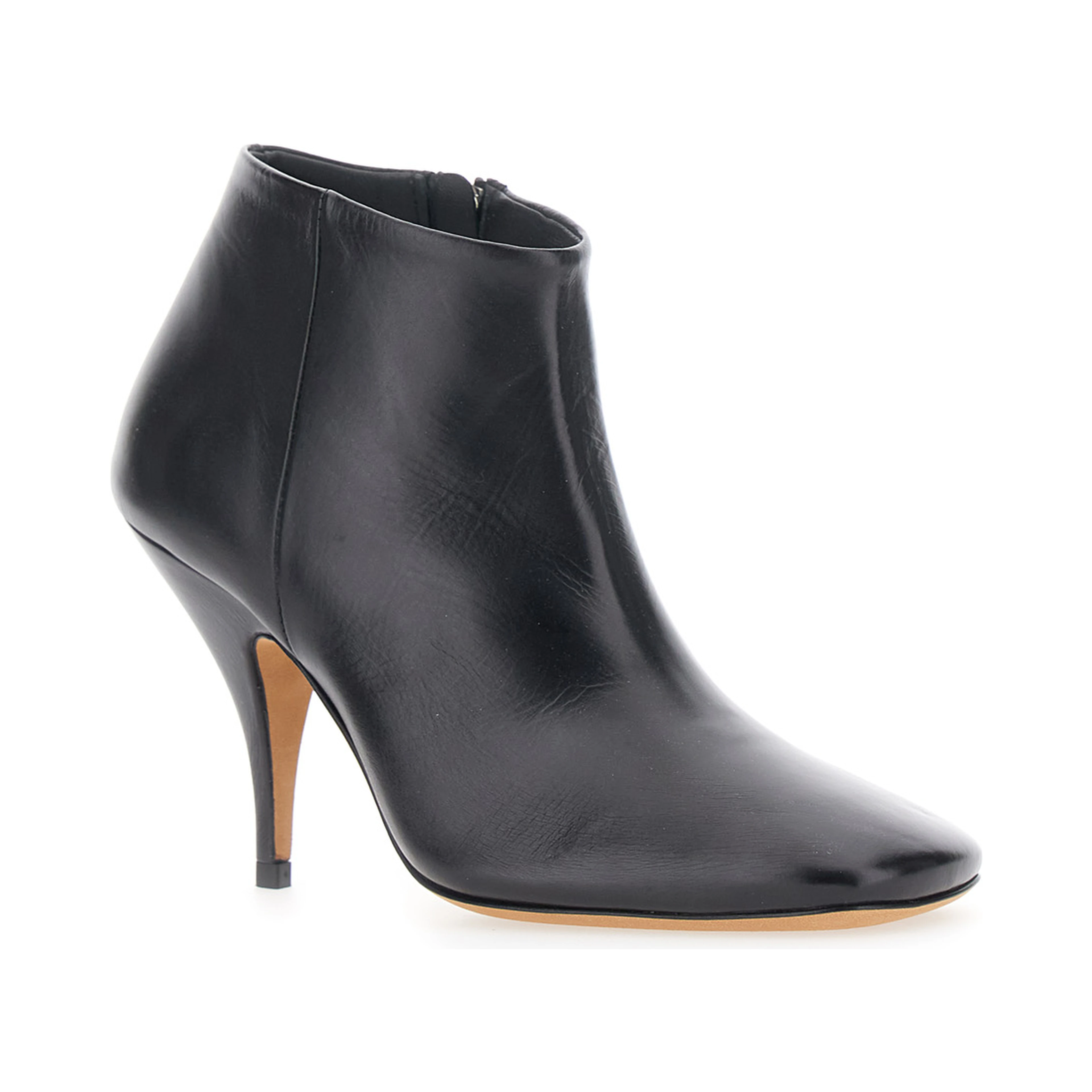 CREDO ANKLE BOOT with black lamb leather for women