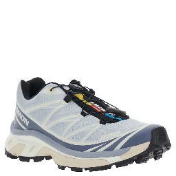 XT-6 Light Blue Sneaker with Logo Applied on the Tongue and Chunky Sole in Fabric Unisex