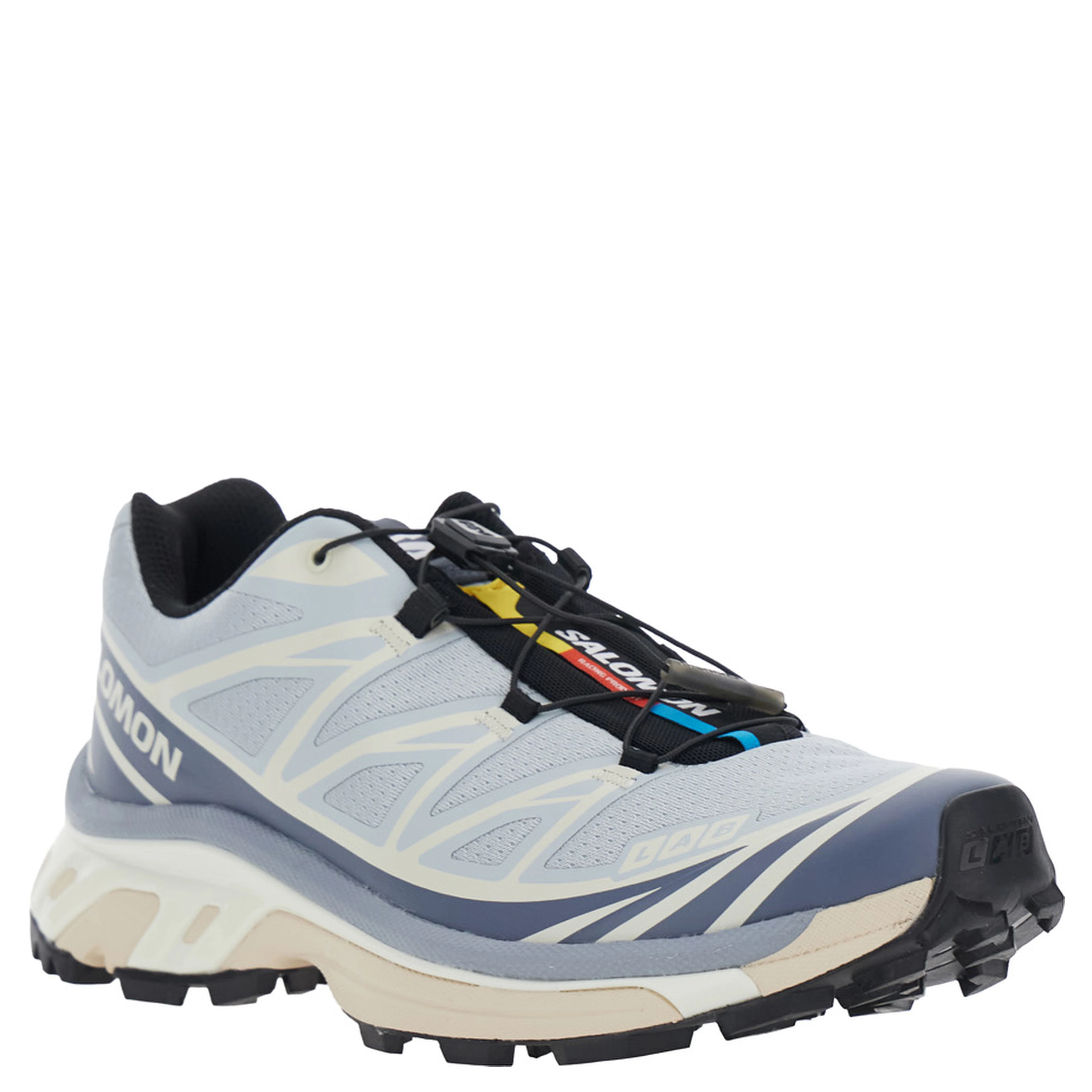 XT-6 Light Blue Sneaker with Logo Applied on the Tongue and Chunky Sole in Fabric Unisex