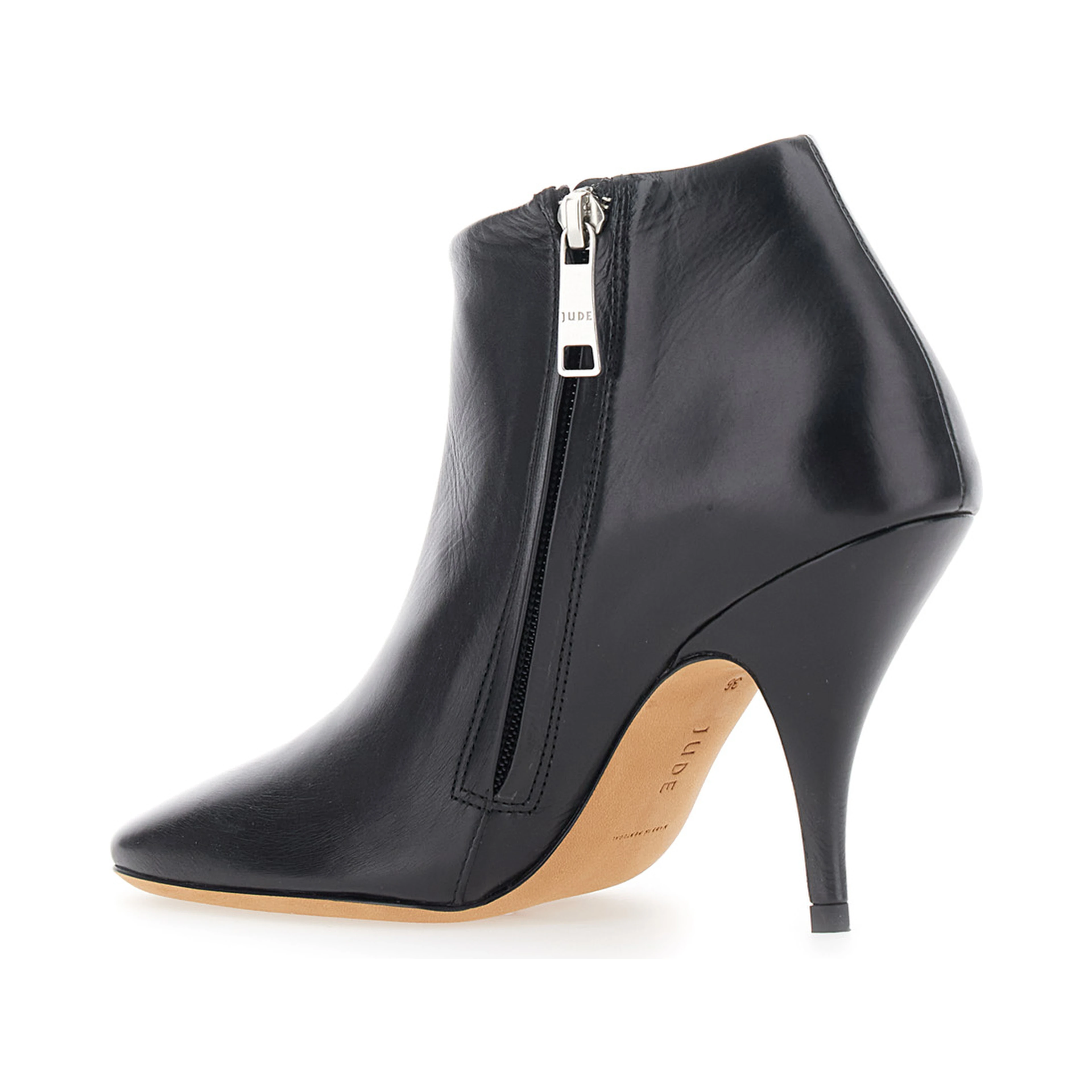 CREDO ANKLE BOOT with black lamb leather for women