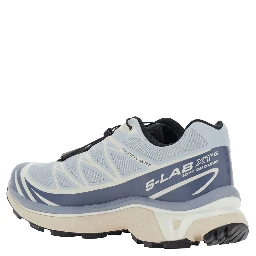 XT-6 Light Blue Sneaker with Logo Applied on the Tongue and Chunky Sole in Fabric Unisex