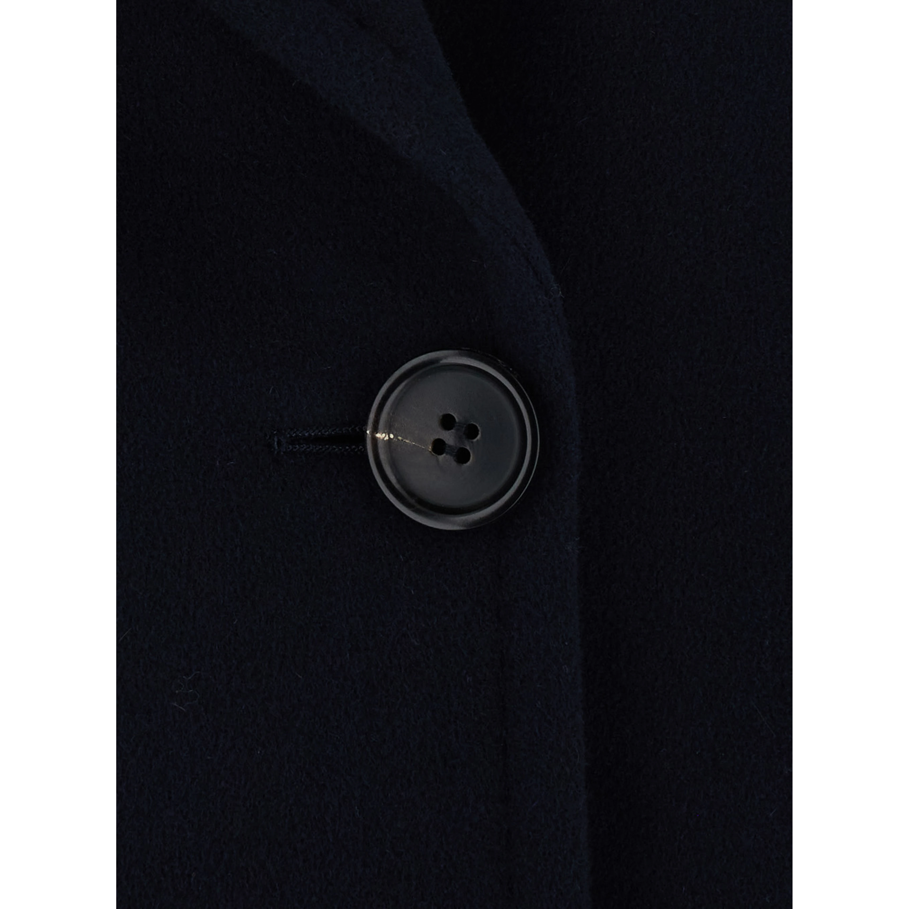 CAMILLA Coat with Notched Revers and Long Sleeves in Tech Fabric Blue Women