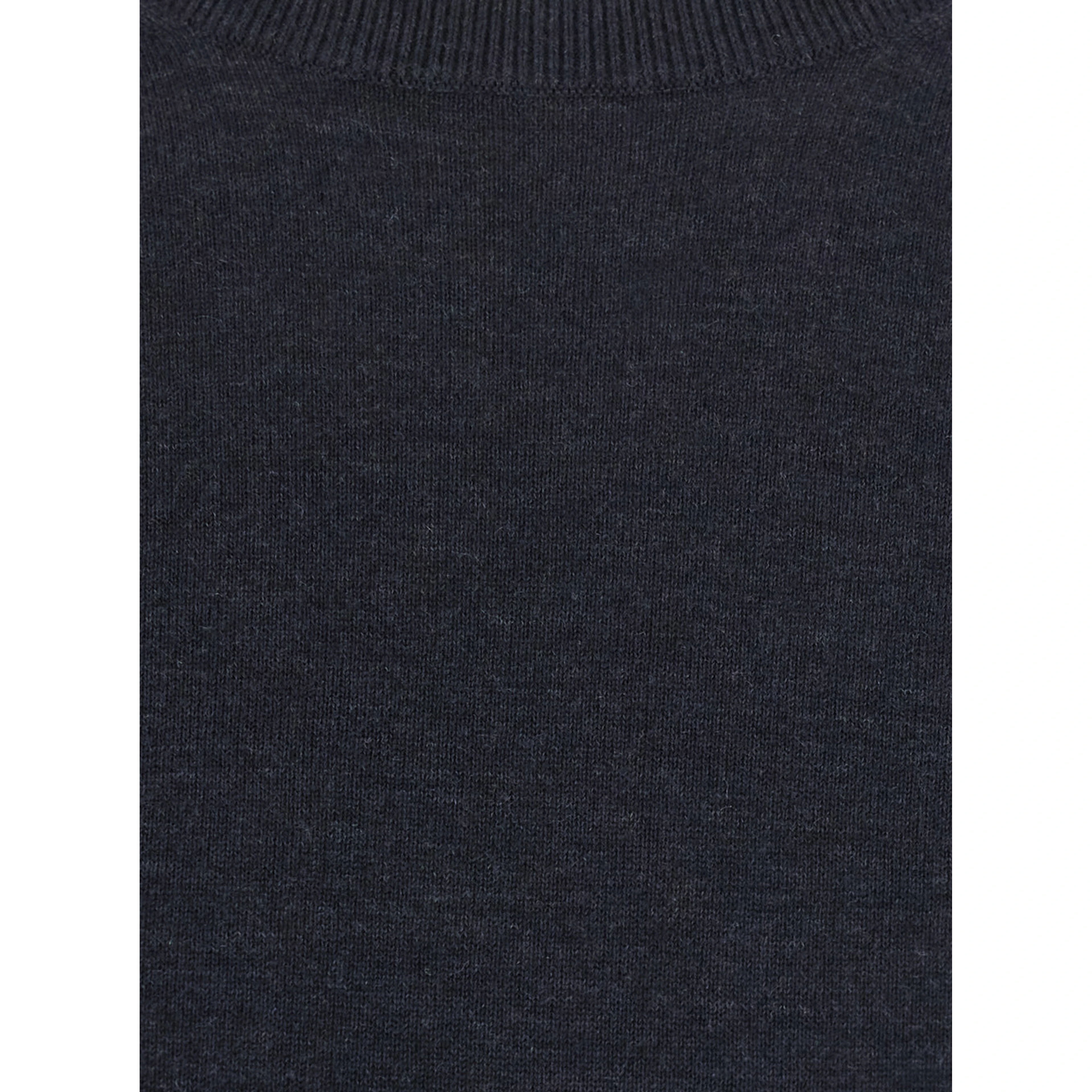 Gray long-sleeve round neck knit tee for women