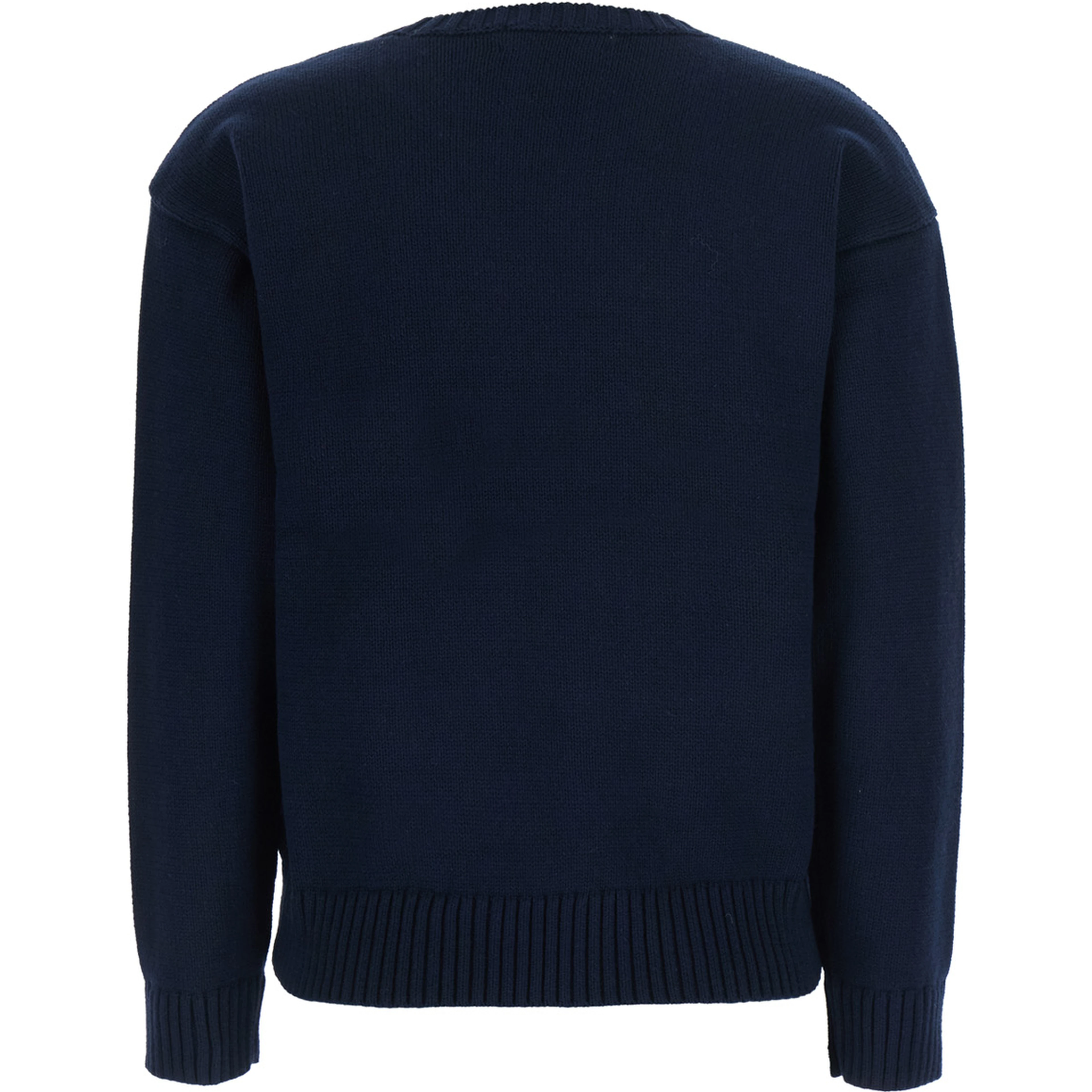 SWEATER-PULLOVER with round neck and long sleeves in Blue Women