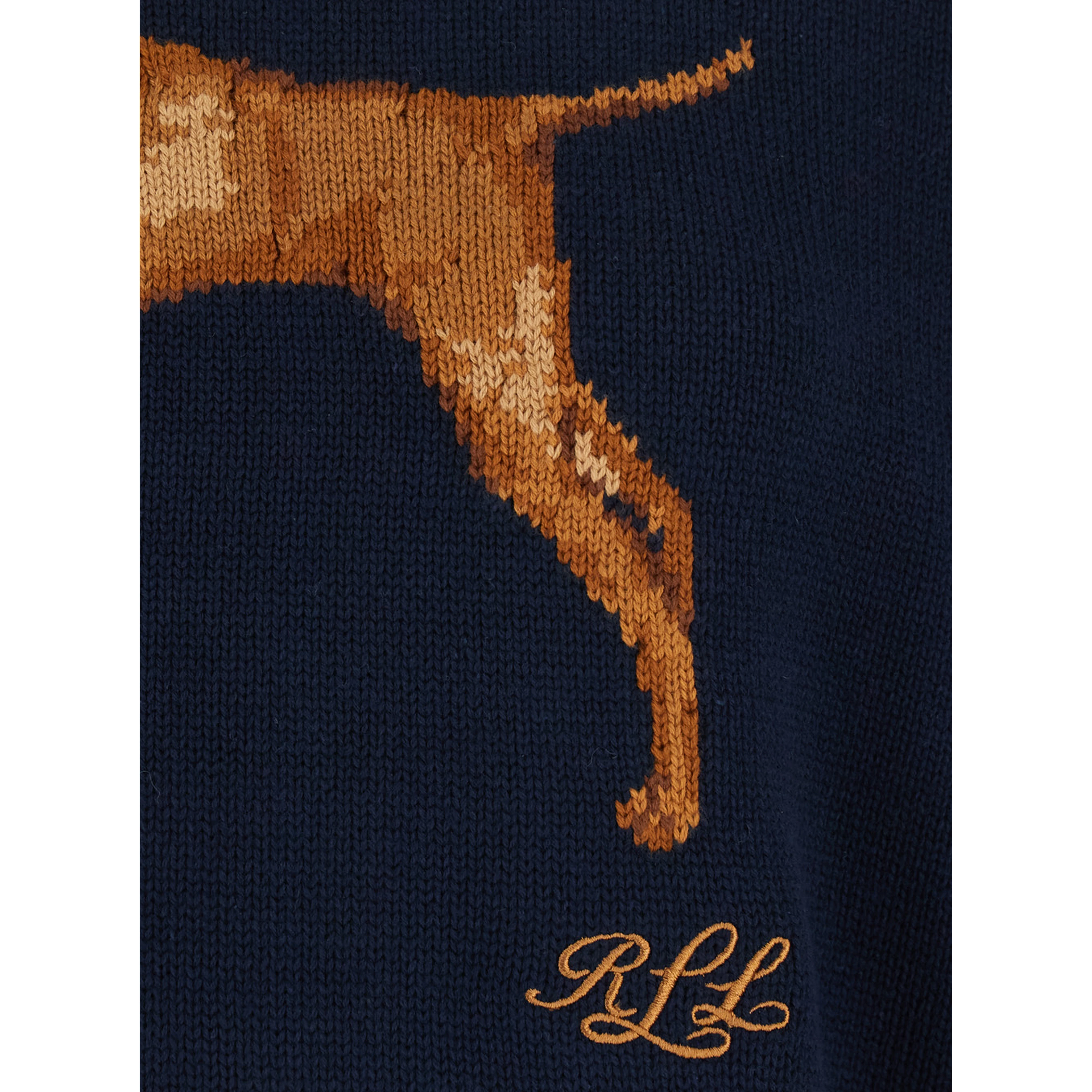 SWEATER-PULLOVER with round neck and long sleeves in Blue Women