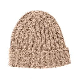 KIRUNA hat in cotton, wool and cashmere beige unisex