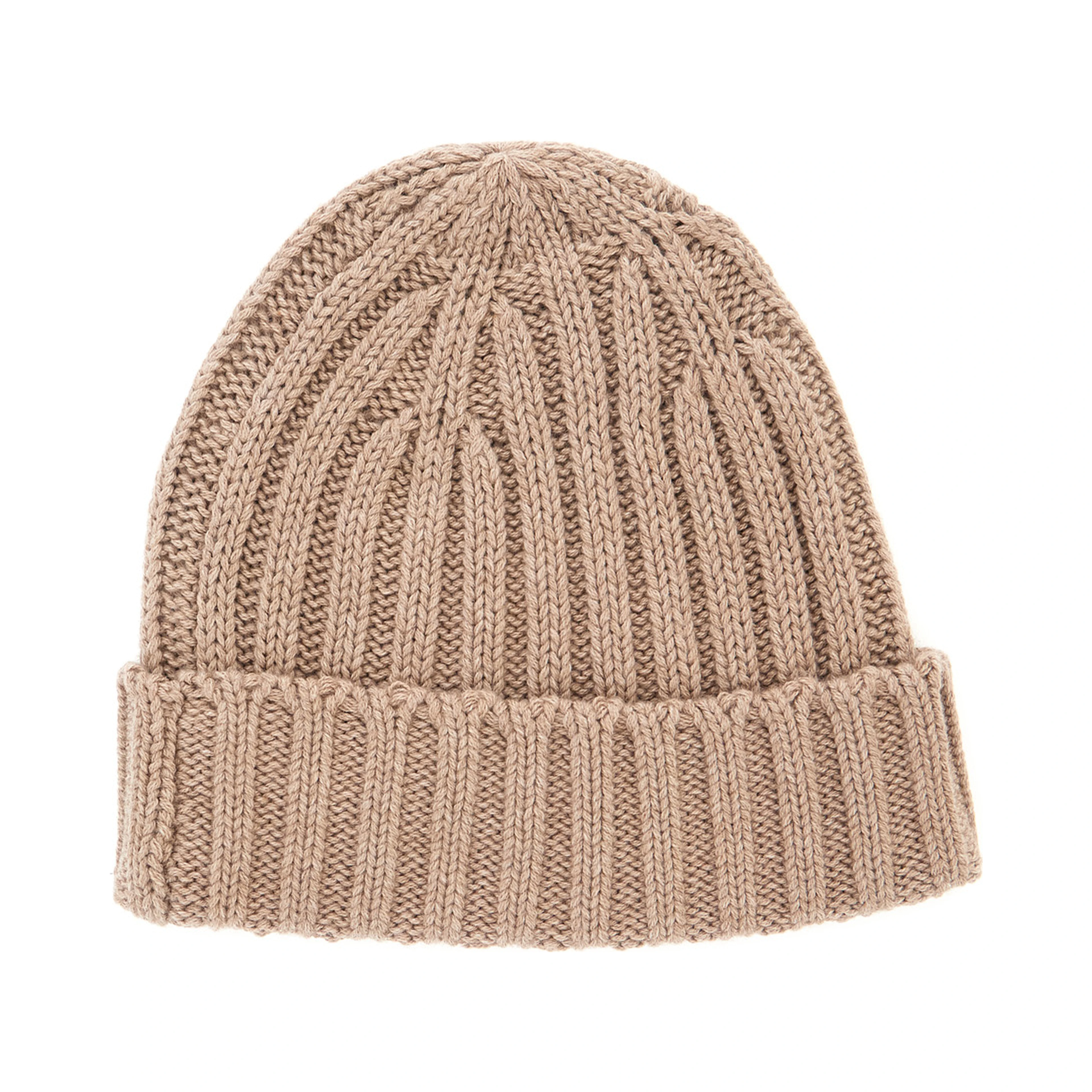 KIRUNA hat in cotton, wool and cashmere beige unisex