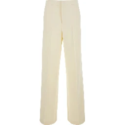 MADREPERL Pants with pockets and side closure White Woman