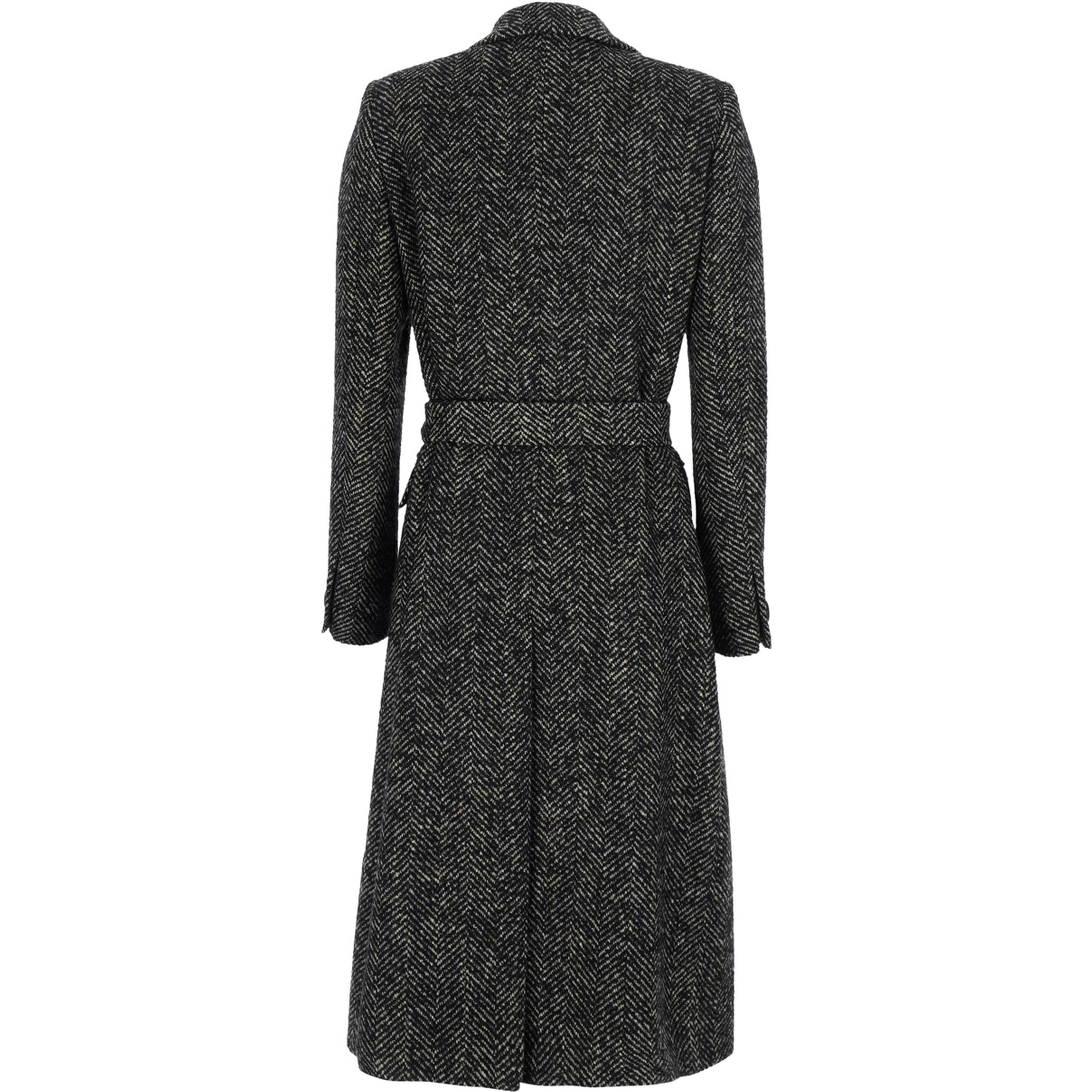 JOLE double-breasted coat in grey wool for men