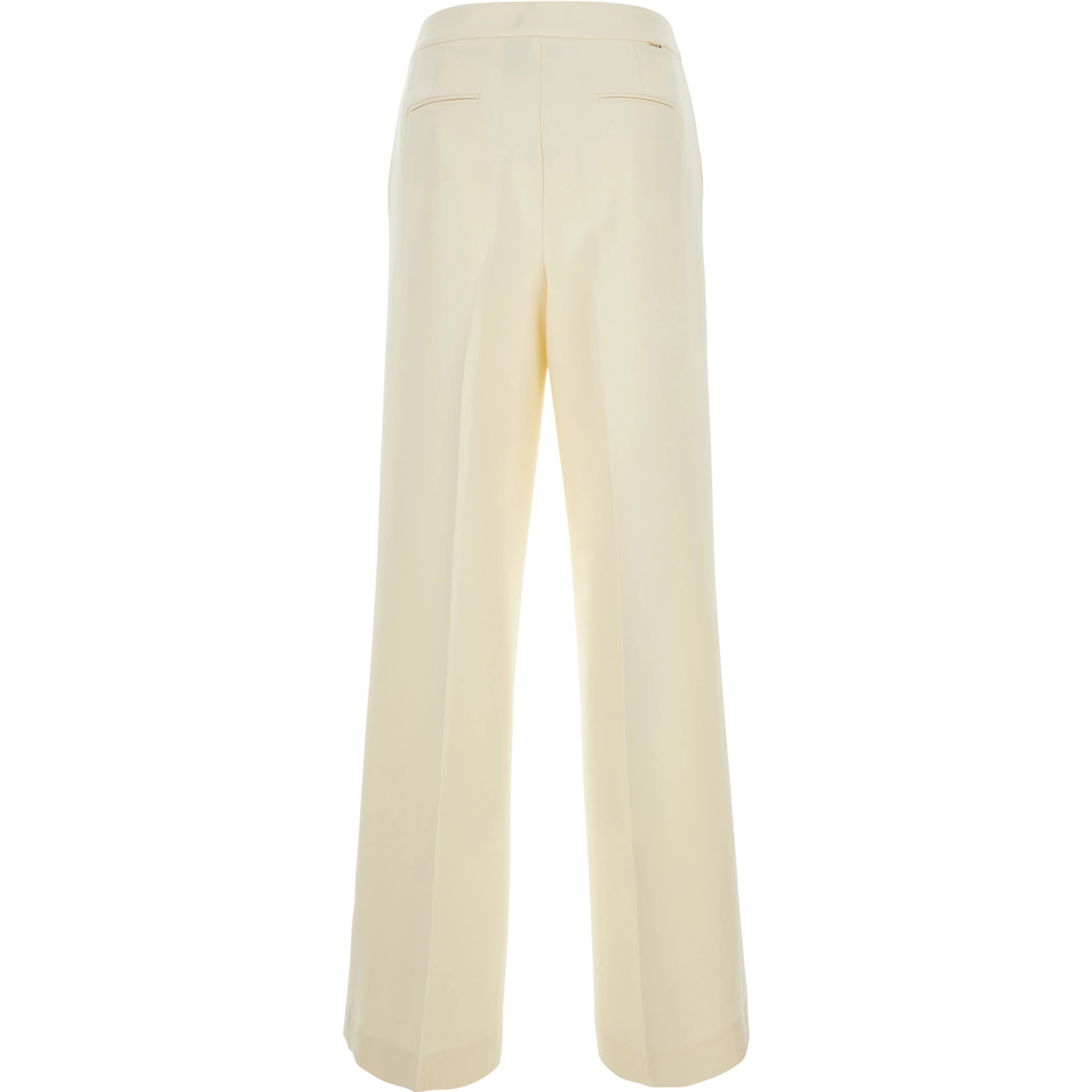 MADREPERL Pants with pockets and side closure White Woman