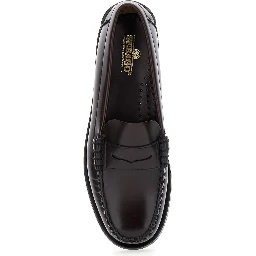 Loafers Dan Bordeaux with Round Toe in Leather for Women