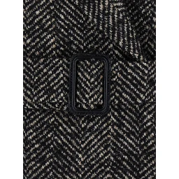 JOLE double-breasted coat in grey wool for men