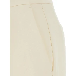 MADREPERL Pants with pockets and side closure White Woman