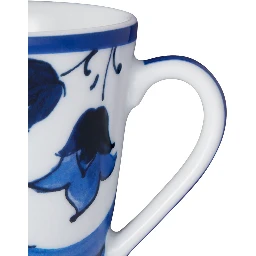 blue Cup with majolica design in ceramic home