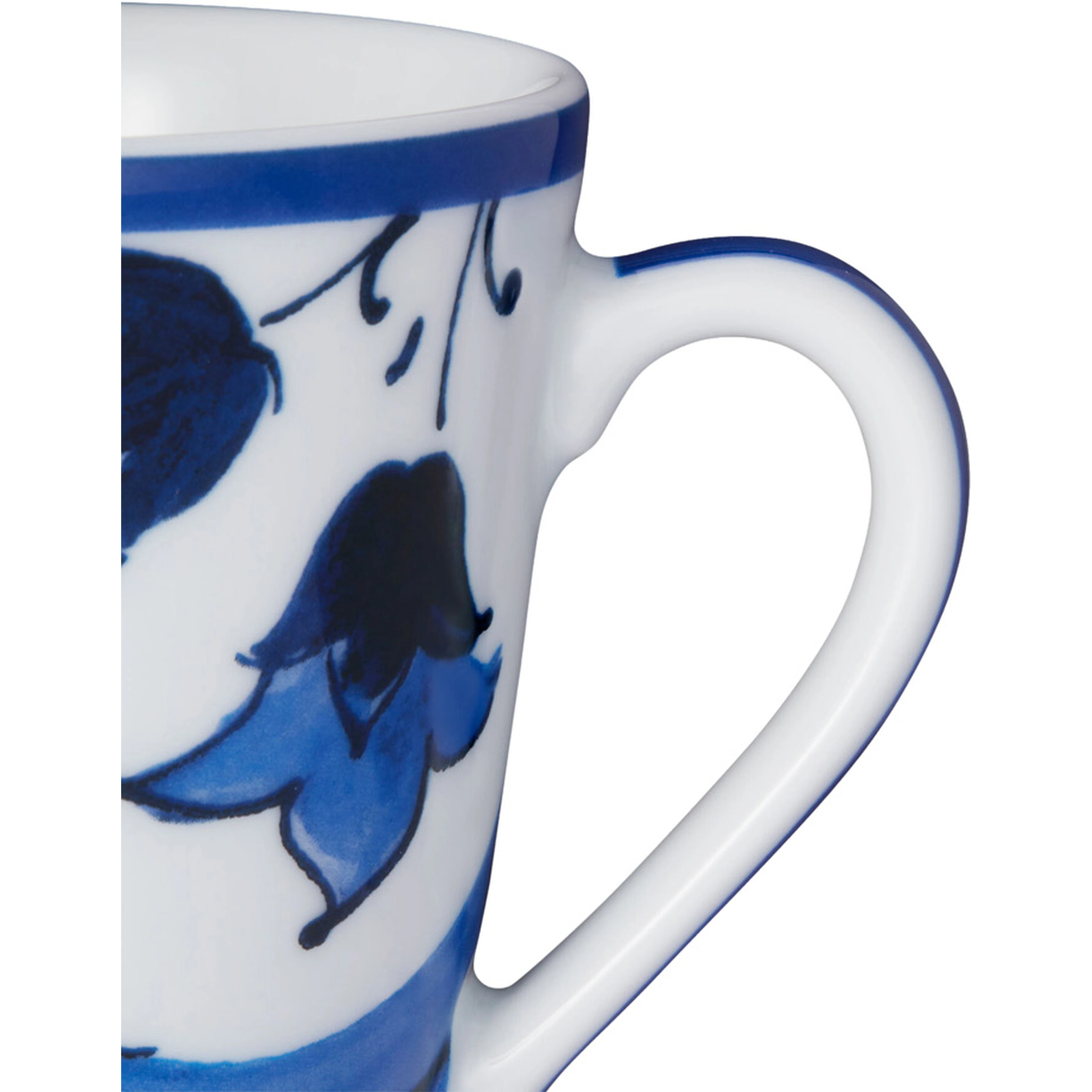 blue Cup with majolica design in ceramic home