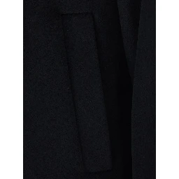 MSTMAROSO Jacket with high collar and long sleeves in Black Tech Fabric for women