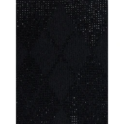 MSTLIUTI Sweater with High Neck and Long Sleeves in Black Fabric for Women