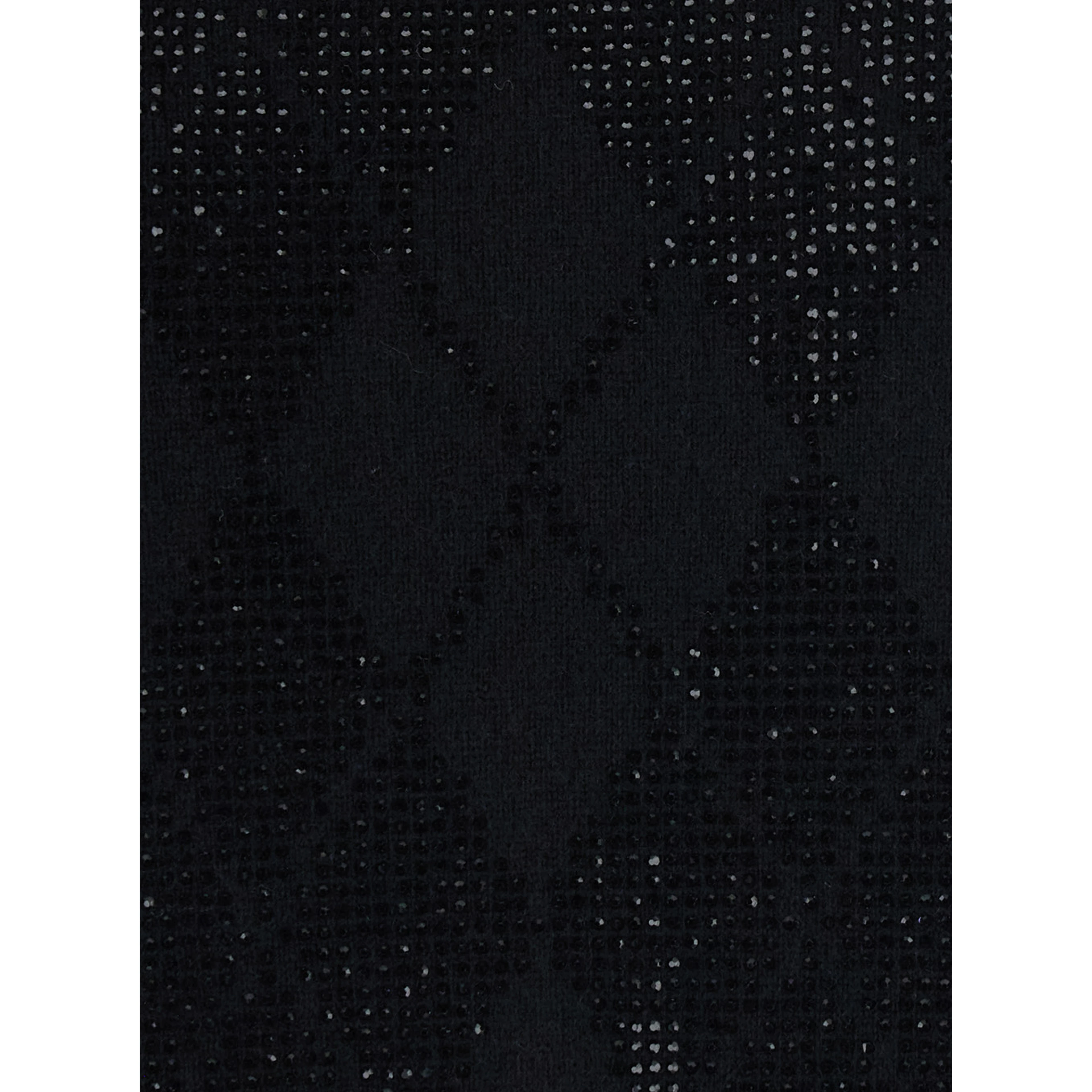 MSTLIUTI Sweater with High Neck and Long Sleeves in Black Fabric for Women