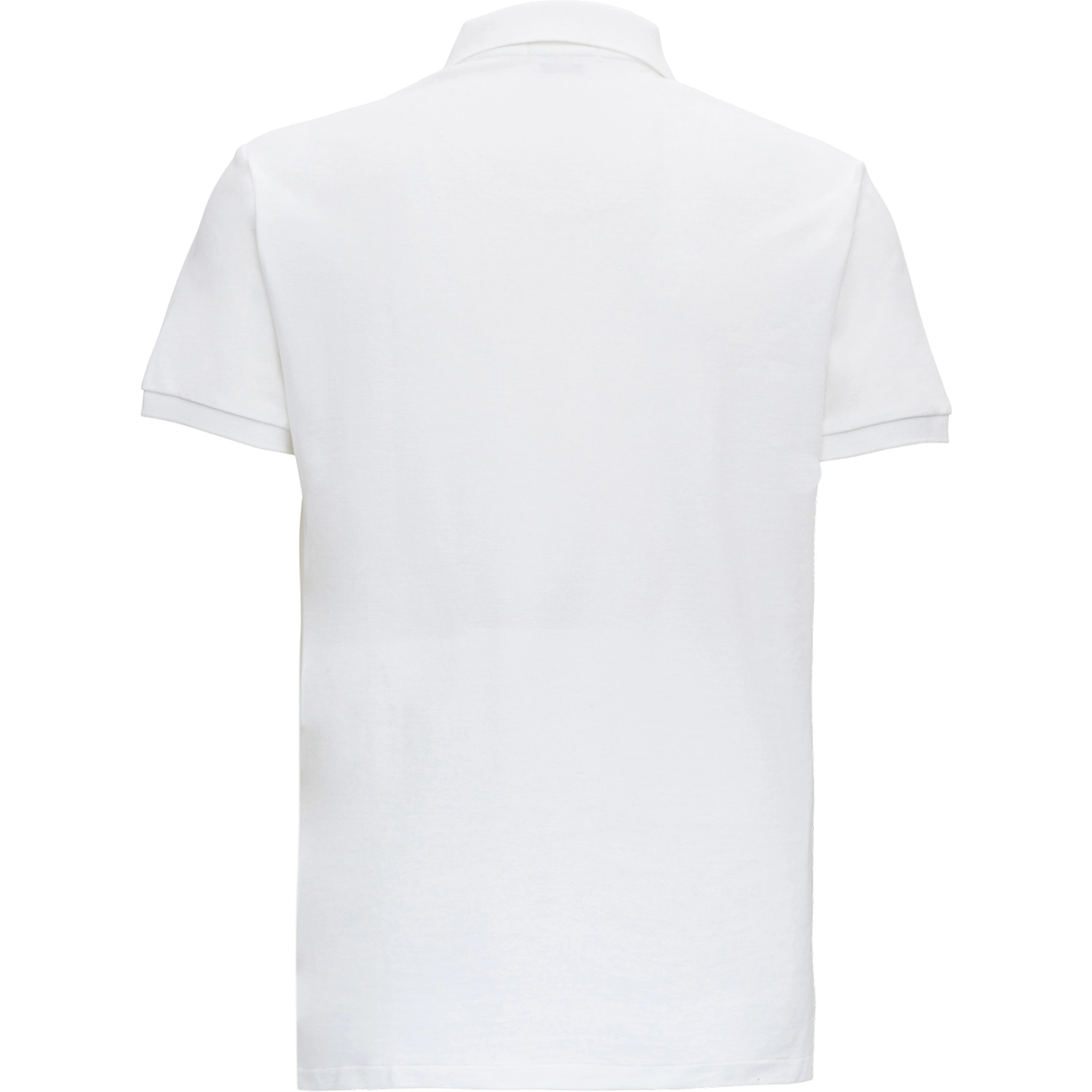 White T-Shirt Custom Fit with Embroidered Logo on the Front in Cotton Men