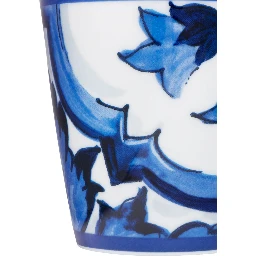 blue Cup with majolica design in ceramic home