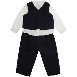 Set composed of top and pants in Tech Fabric blue for Boy