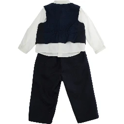 Set composed of top and pants in Tech Fabric blue for Boy