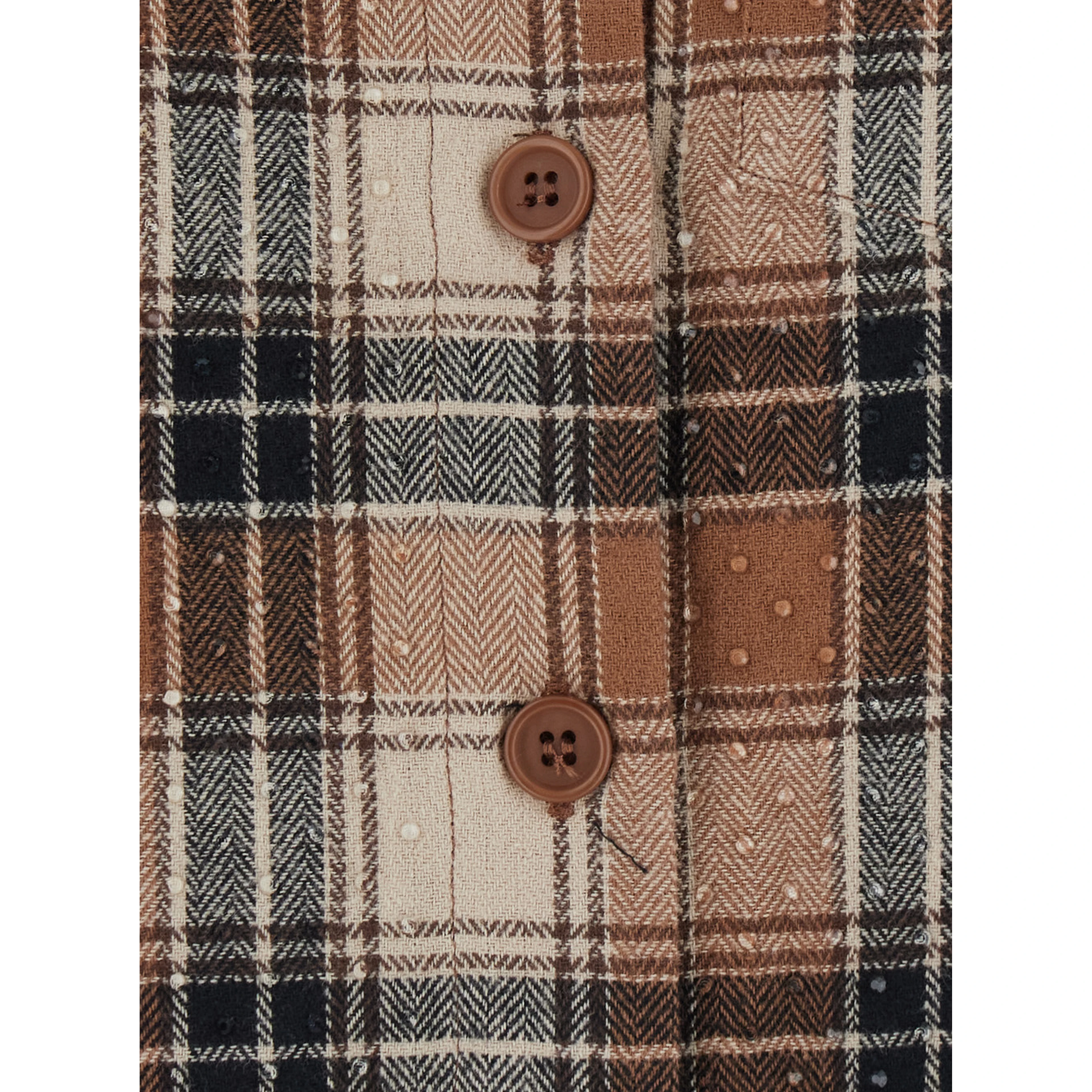 COWBOY Shirt with collar and long sleeves in beige cotton for women