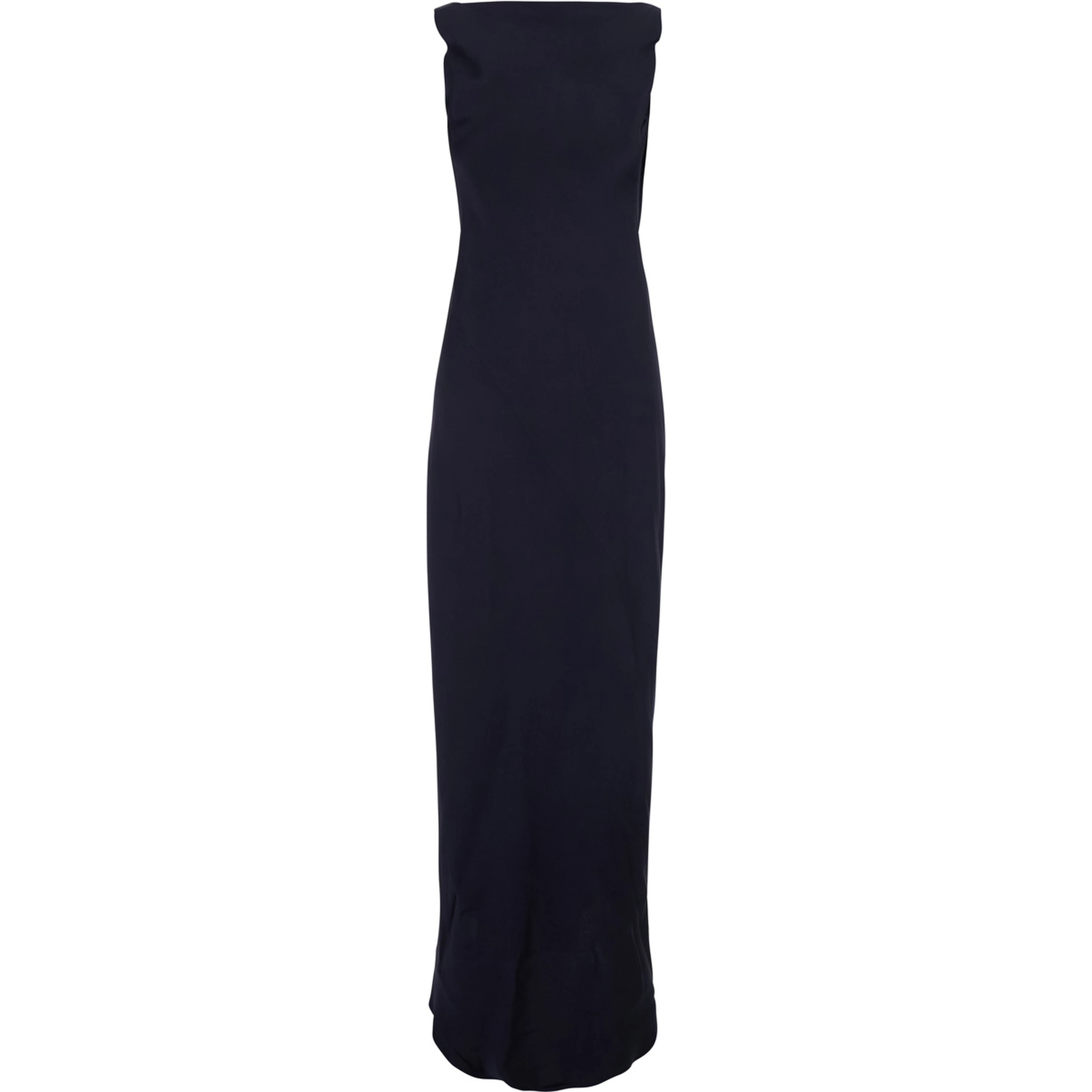 Mara Blue Long dress with Off-shoulder design in satin for women