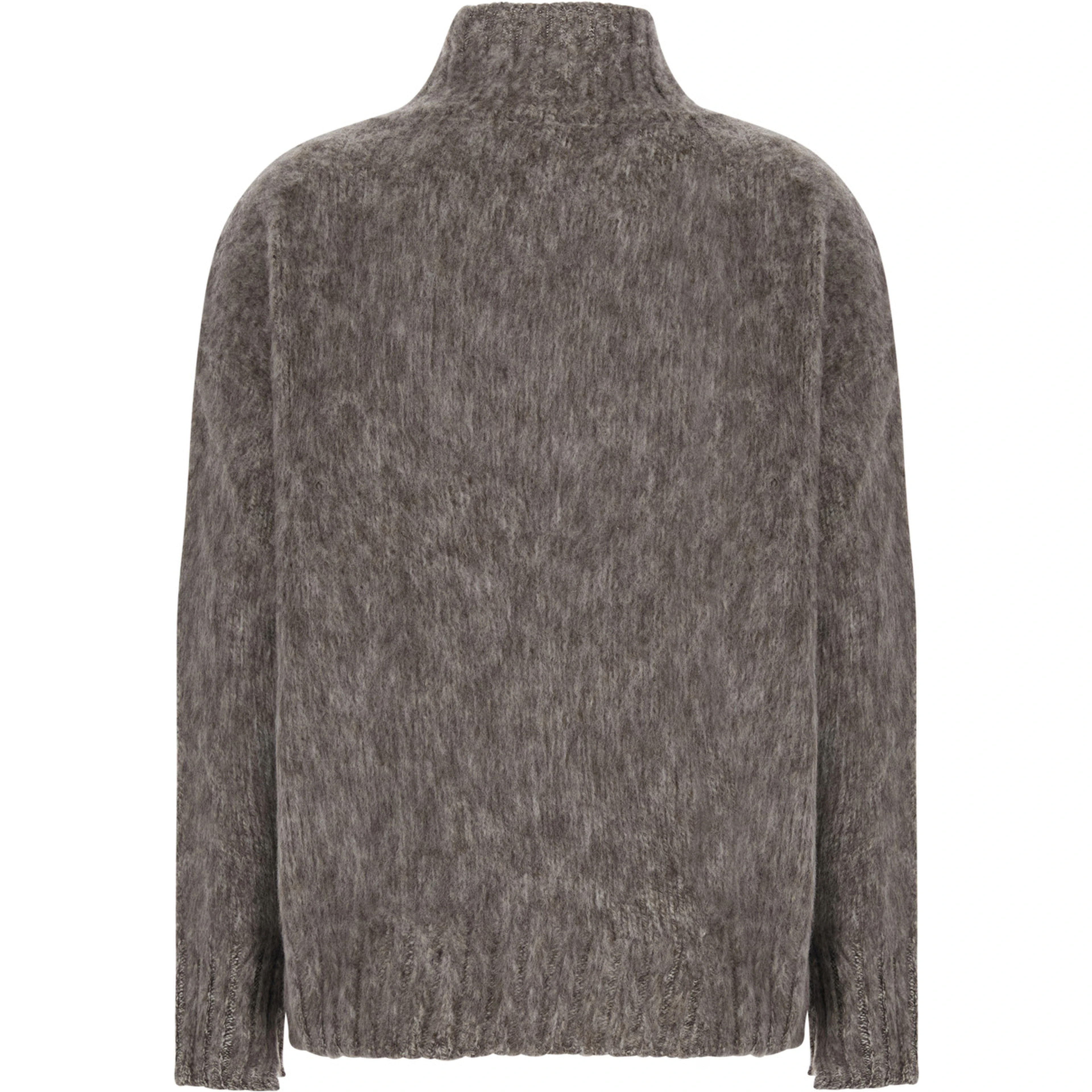 ANATOLIA beige high-neck sweater with brushed effect in cashmere Blend women
