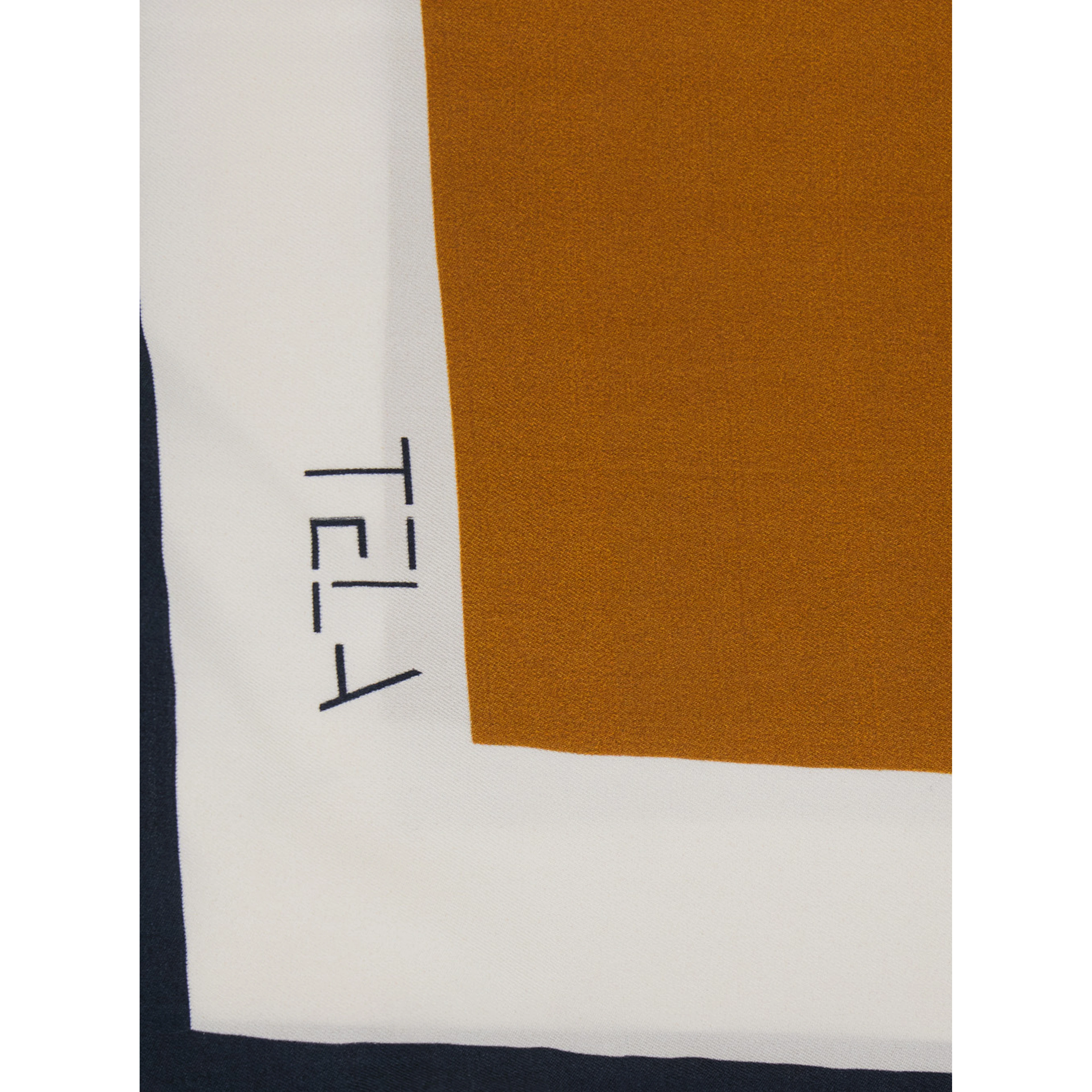 Multicolored scarf with horse patterns in fabric and unisex