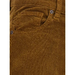 The Corduroy Reboot Beige Pants with Flared Leg in Corduroy for Women