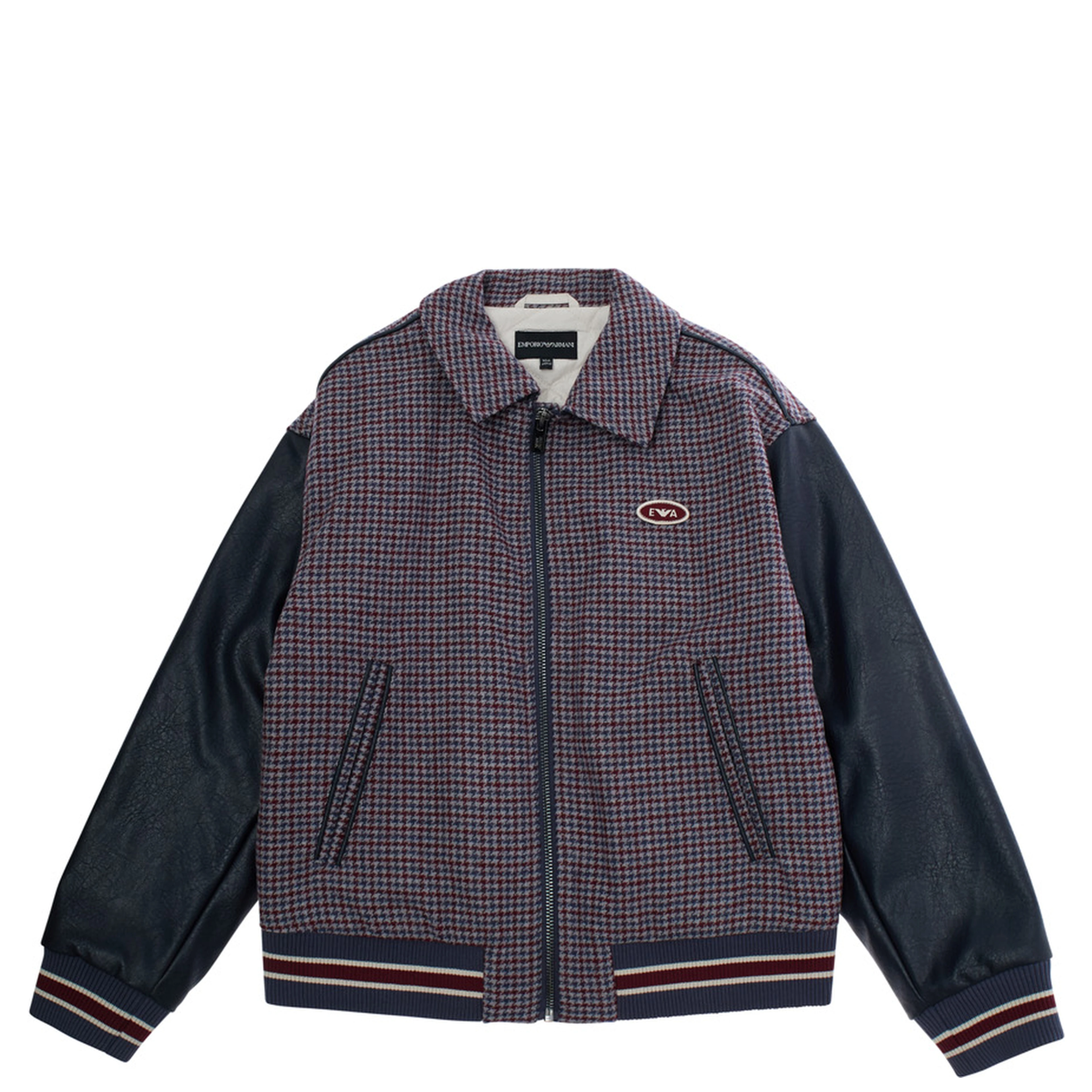 Blouson jacket with high collar and long sleeves in Tech Fabric multicolor for Boy