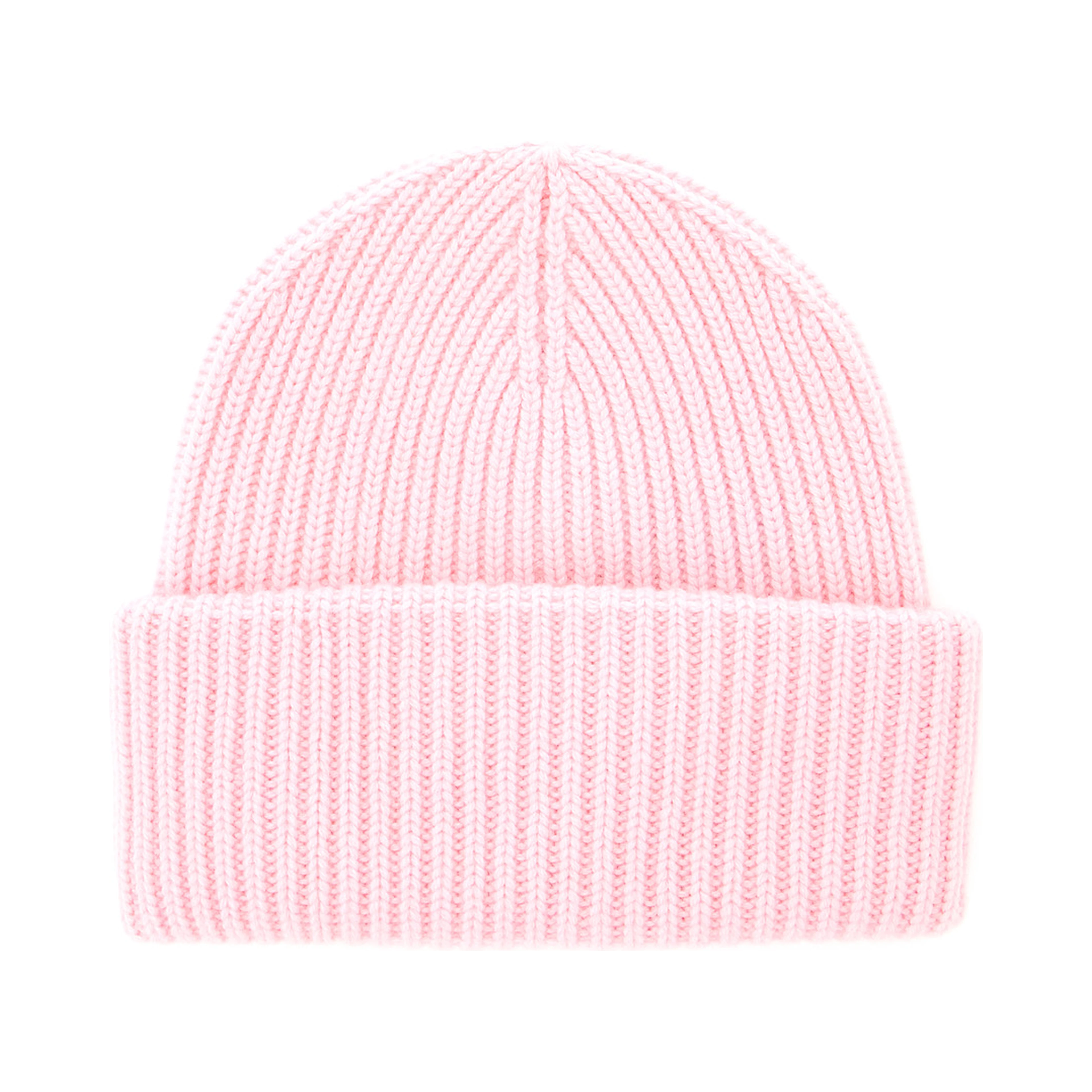 Knitted wool viscose Tech Fabric and cashmere pink Boy beanie