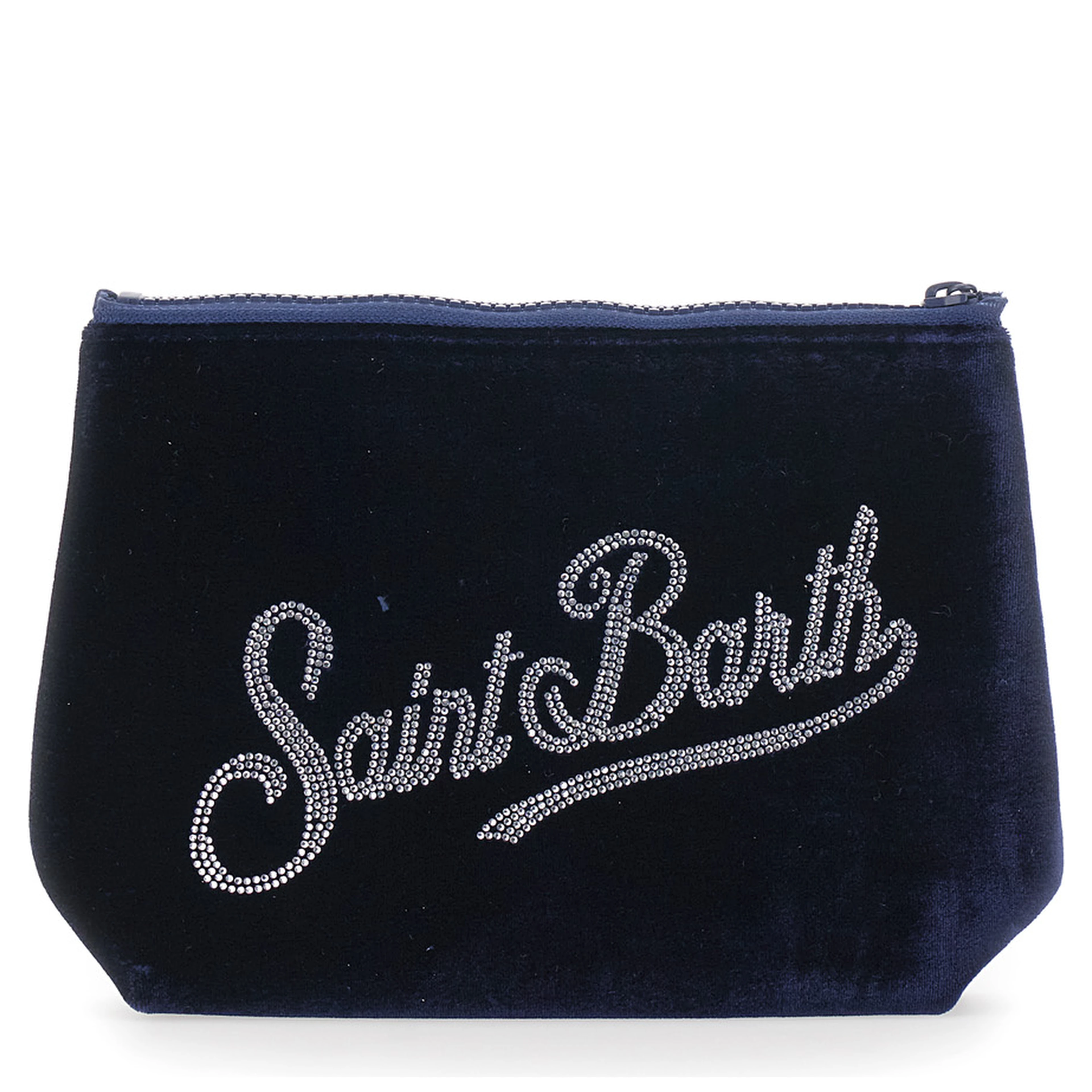Aline Velvet blue clutch with rhinestones in rubber and polyester for Girl