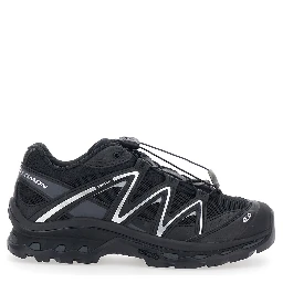 XT Quest Black Sneakers with Logo Patch on the Side and Panelled Design in Tech fabric Unisex