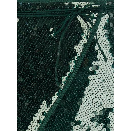 Marylin Green Skirt with knot at the waist and all-over strass in Tech Fabric Woman