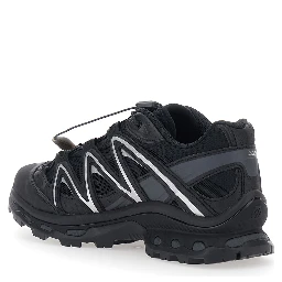 XT Quest Black Sneakers with Logo Patch on the Side and Panelled Design in Tech fabric Unisex