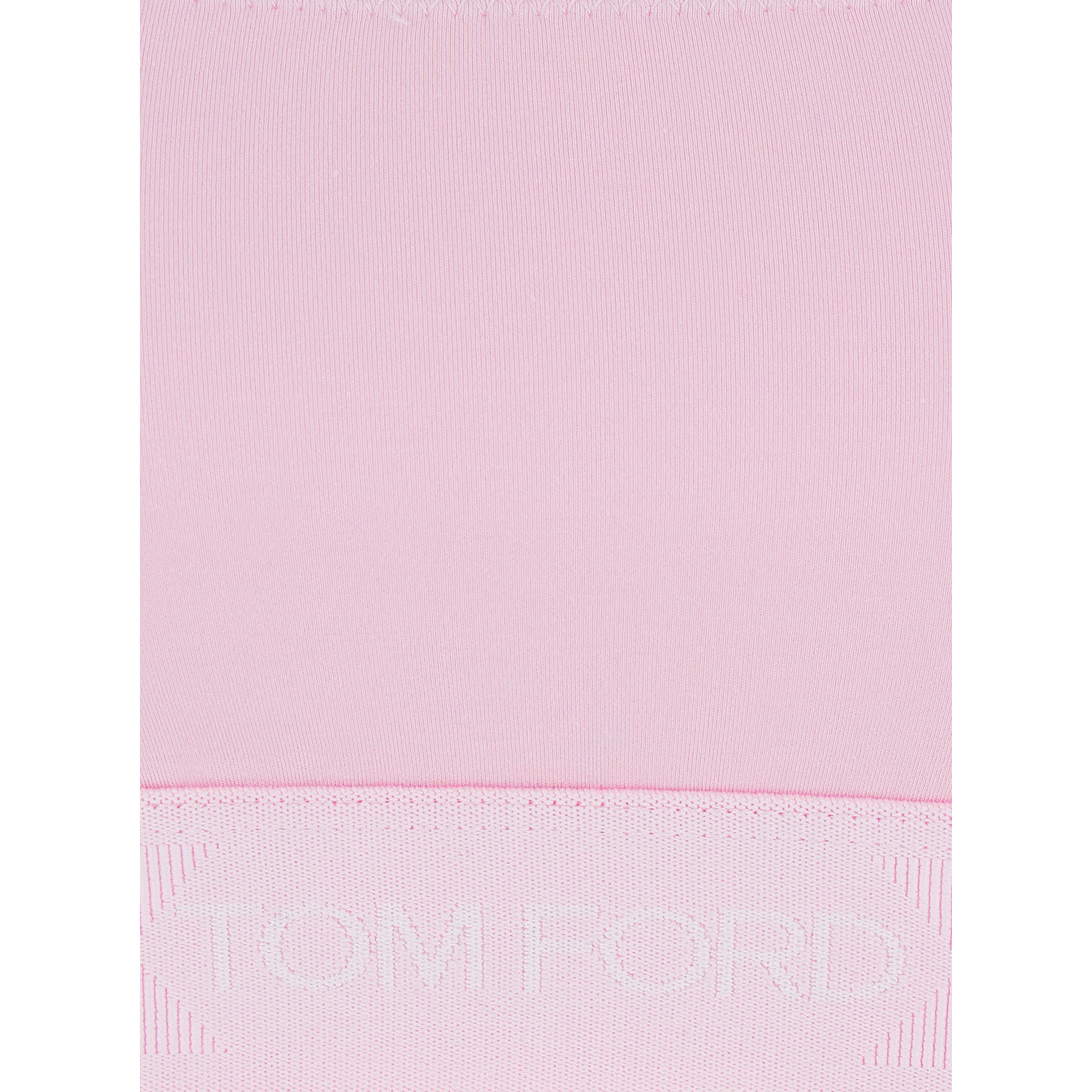 Pink Top Bralette with Wide Neckline and logo lettering on the Front in Modal Stretch Women