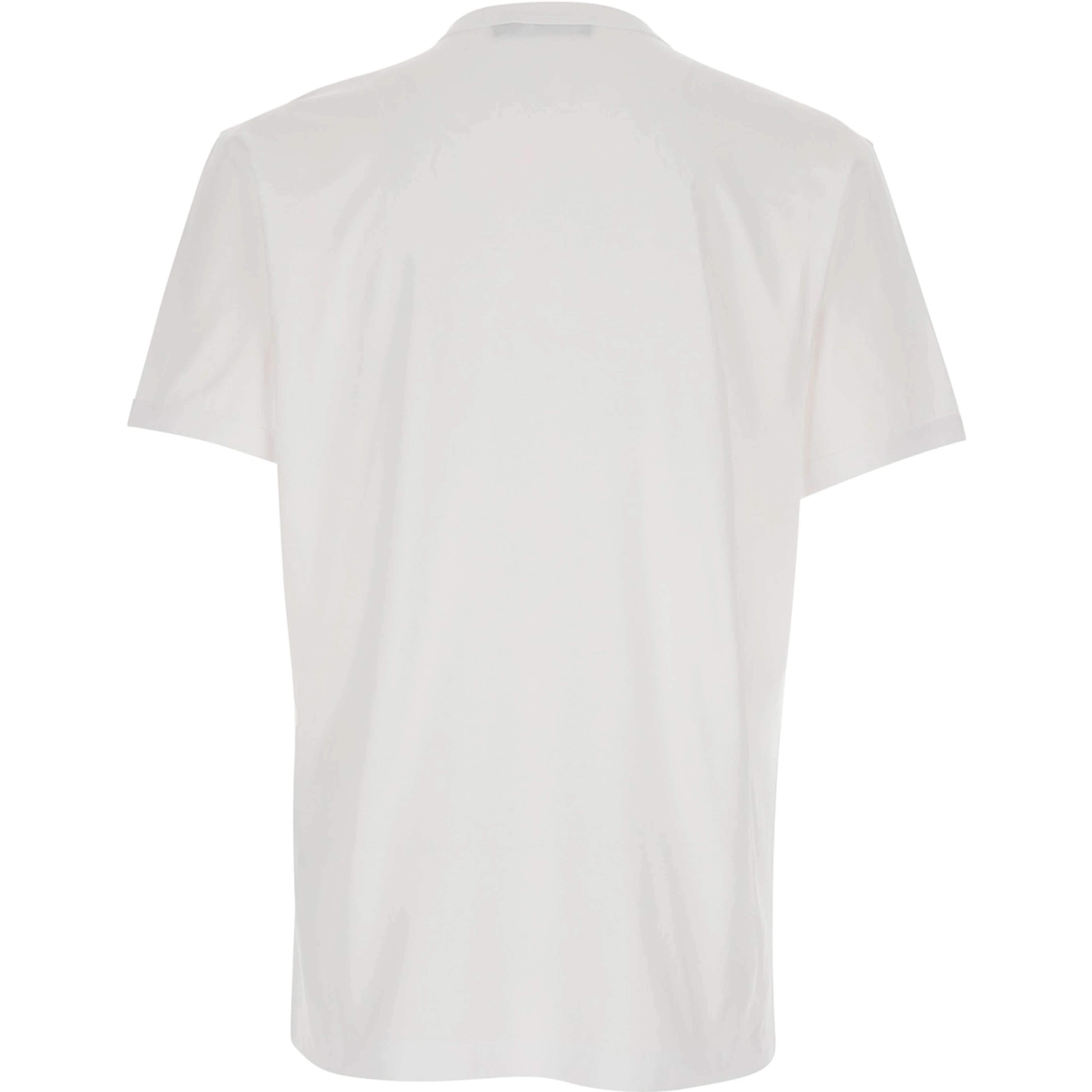 White T-shirt with DG Logo In Cotton for Men