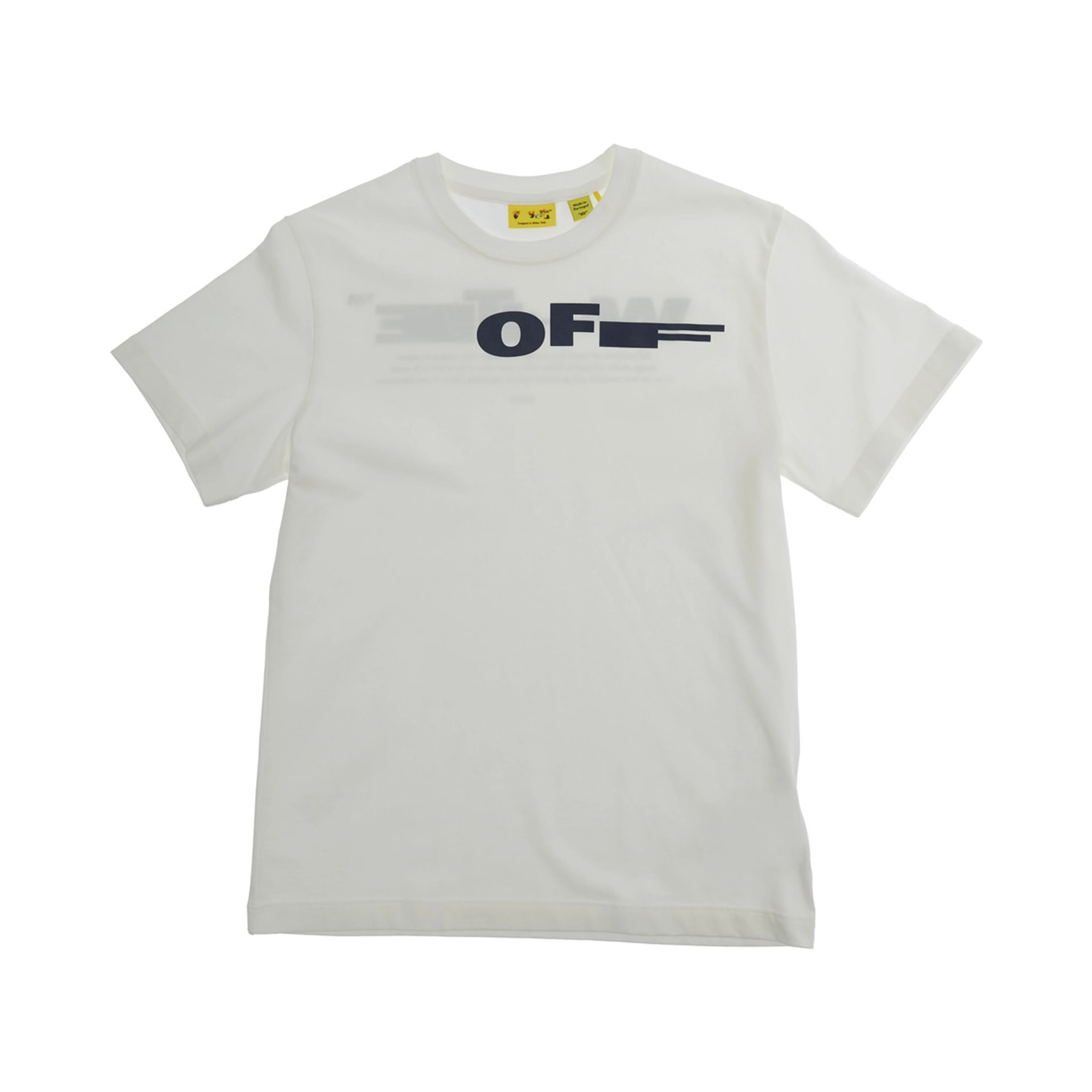 White T-shirt with logo on the front and print on the back in Cotton for boy