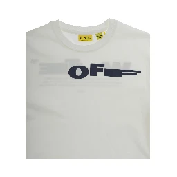 White T-shirt with logo on the front and print on the back in Cotton for boy