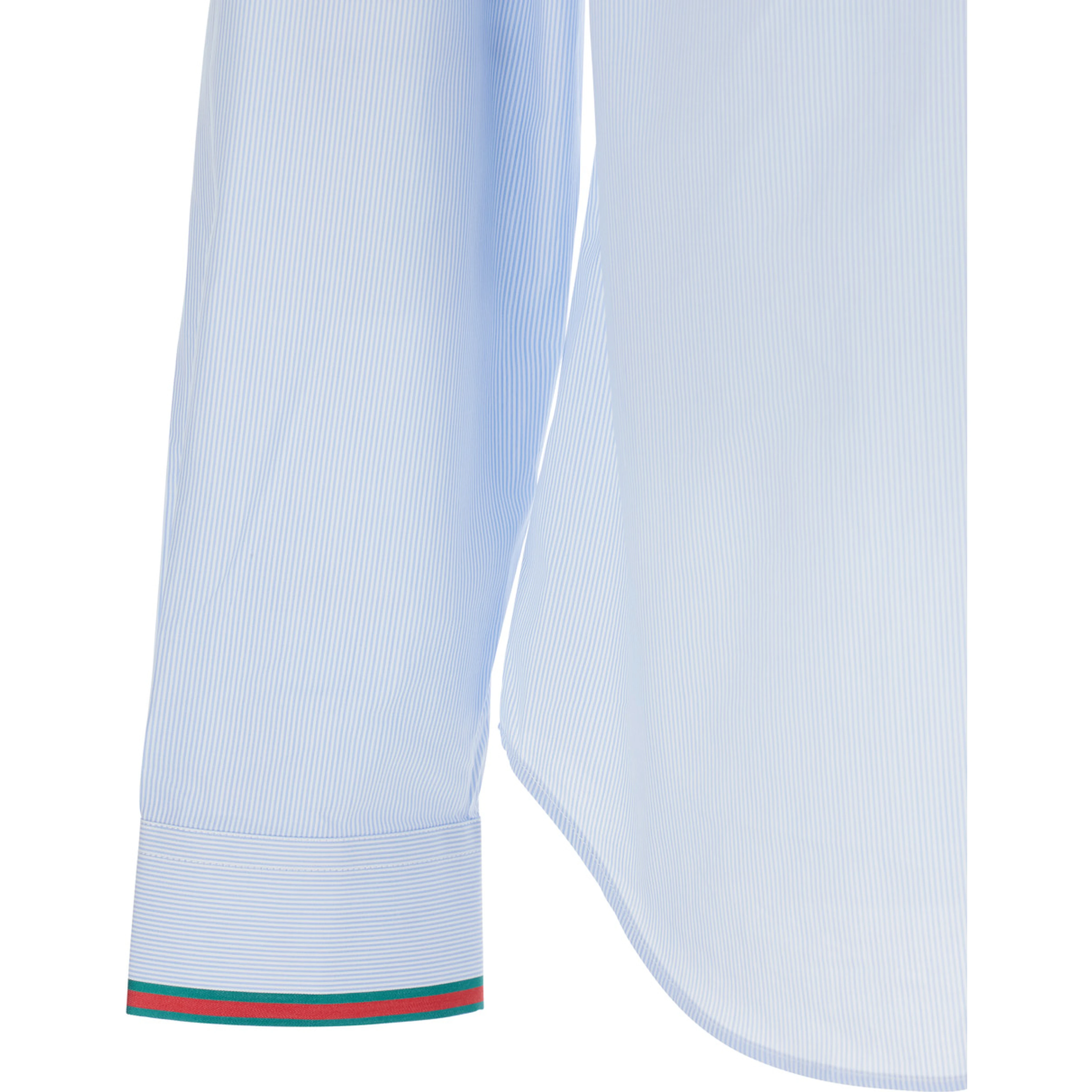 Light Blue Shirt with Classic Collar and Web Cuffs for Men