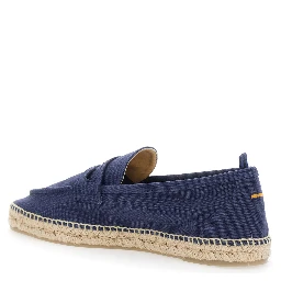 Nacho Blue Espadrilles with Diamond-Cut Mask in Suede for Men