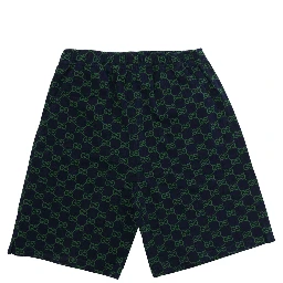 blue Shorts with GG all over motif in fabric Boy