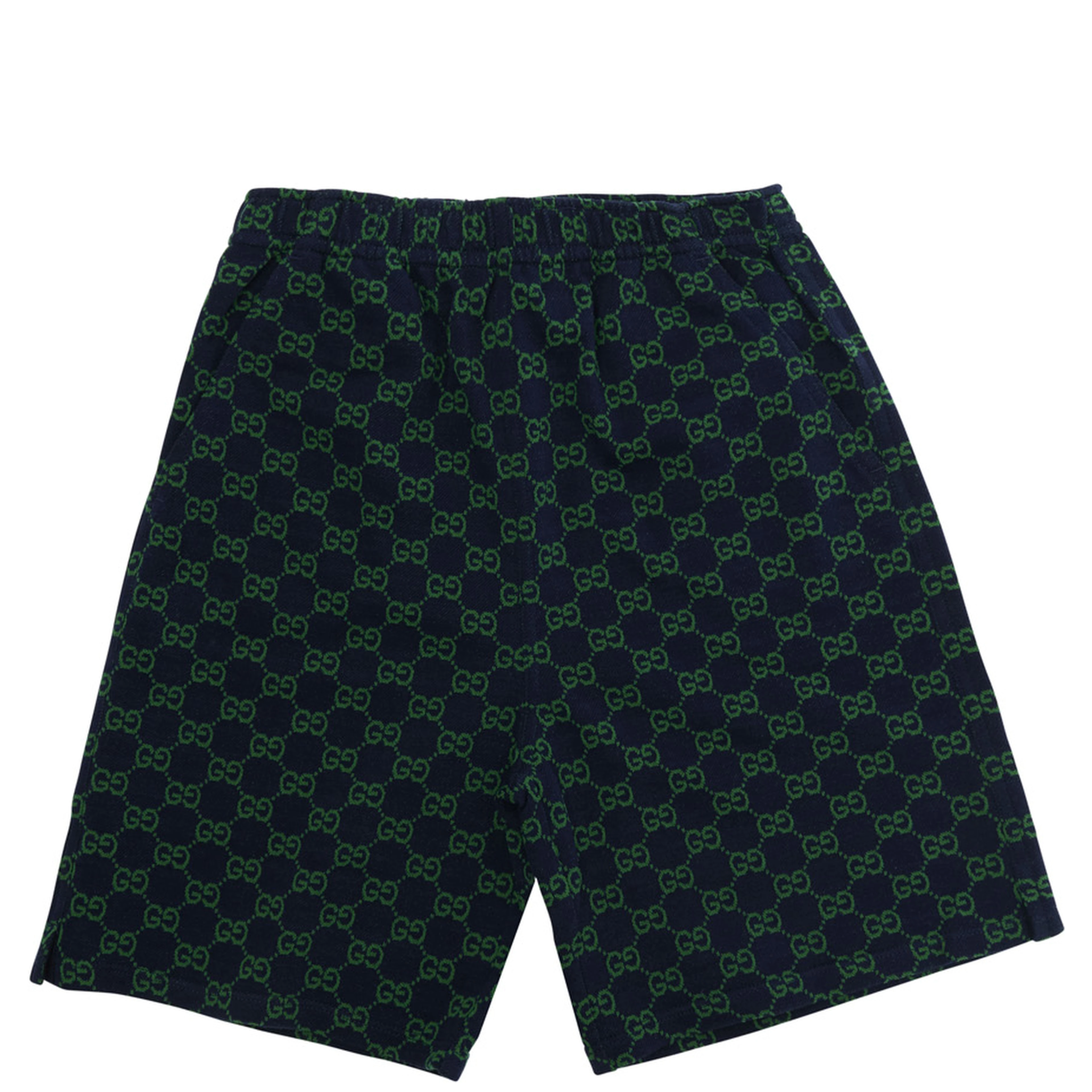 blue Shorts with GG all over motif in fabric Boy