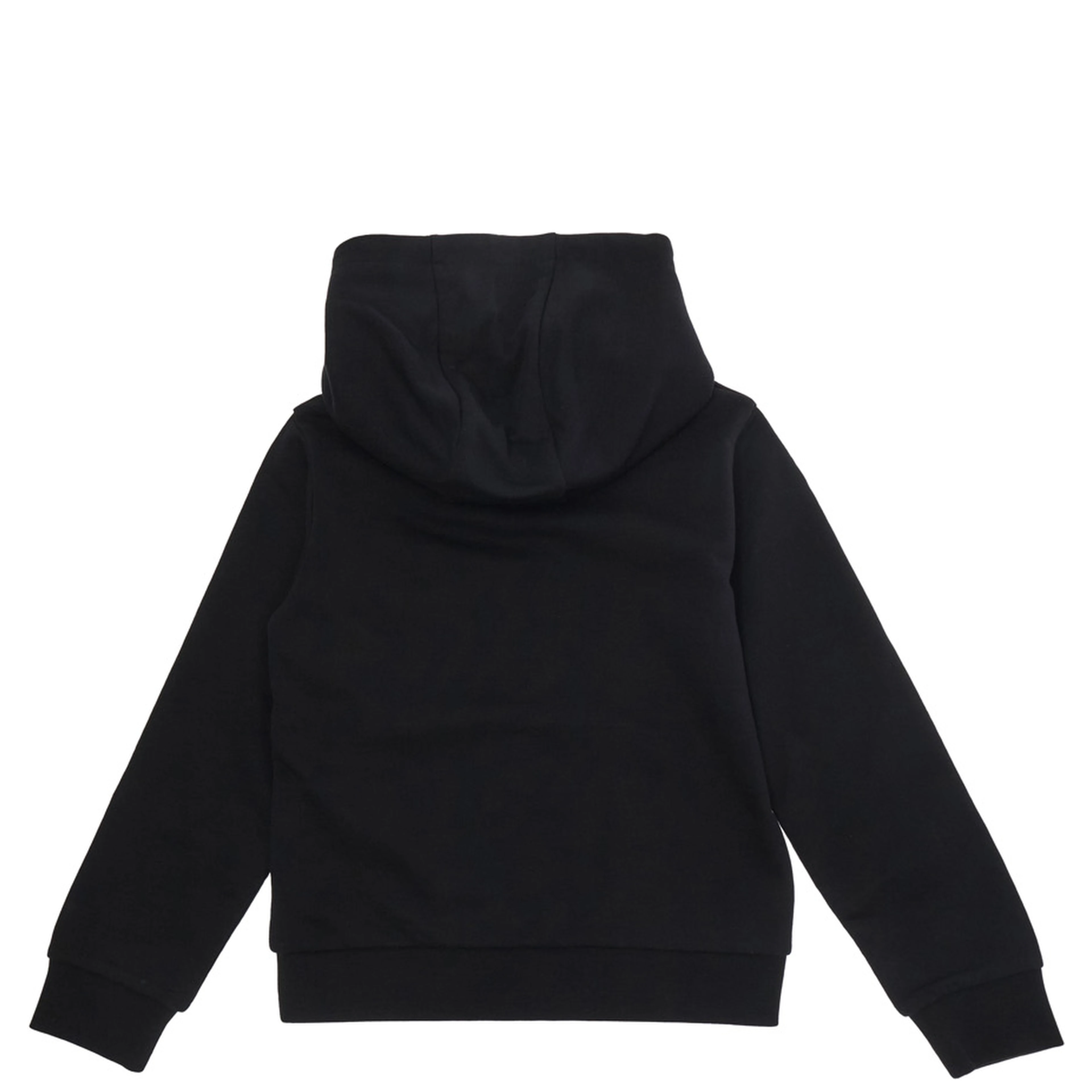 Black Sweatshirt with Lettering Logo and Logo Patch on the Front in Cotton Girls