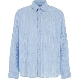 SEMI-OVERFIT WRINKLE STRIPE SHIRT